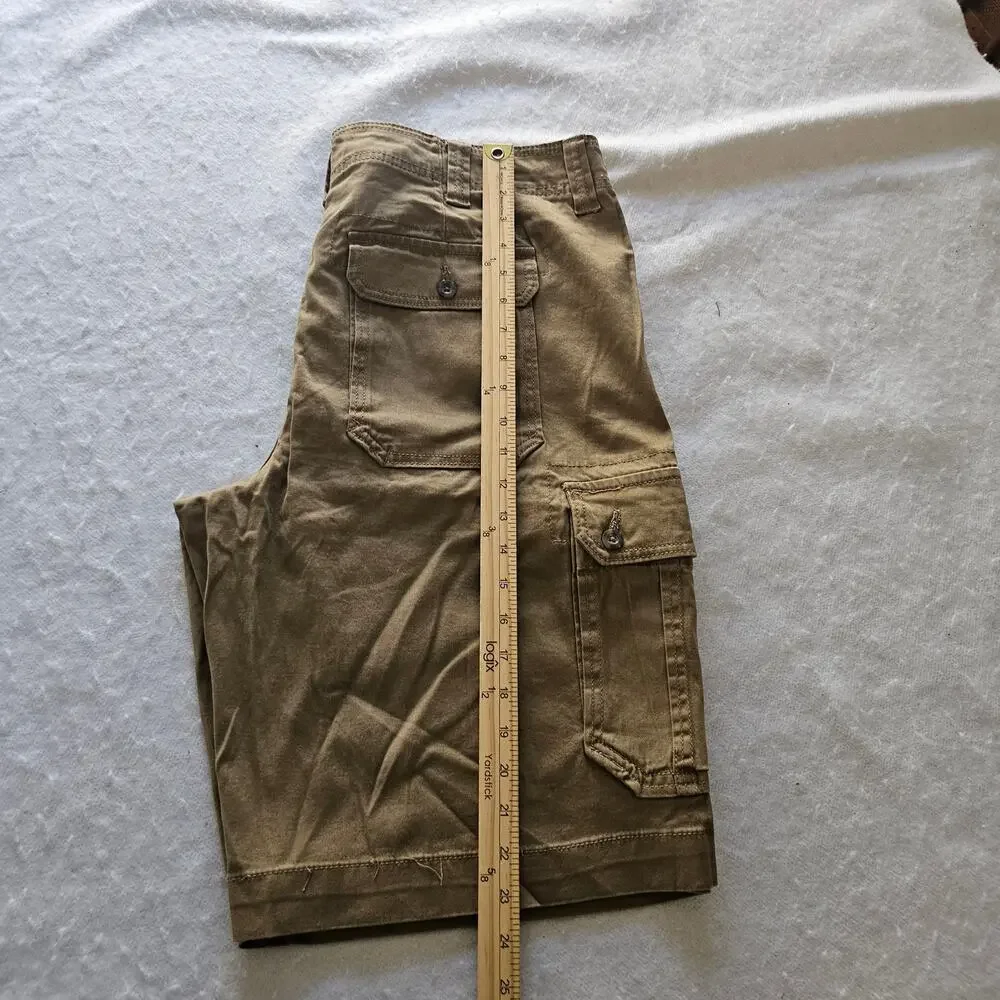 Route 66 Men's Cargo Shorts, Tan, Size 38